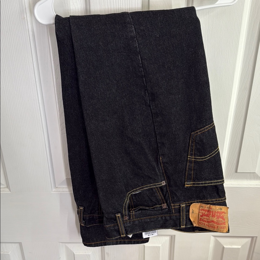 Levi's 501 Black Straight Jeans Classic Denim
